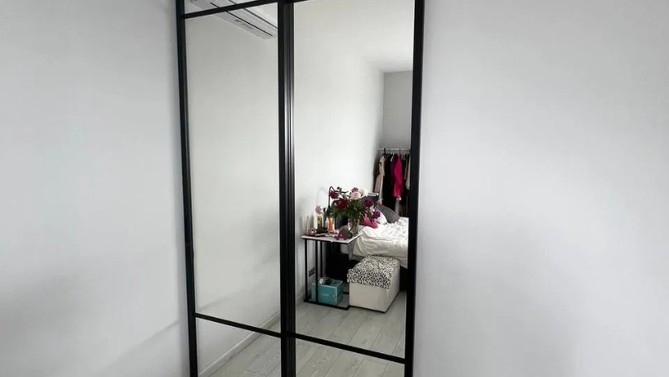 Раздвижная перегородка Арва, с доводчиком в спальню, Арт.0017-03