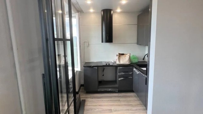 Межкомнатная дверь гармошка раздвижная Grandia, на кухню, Арт.0048-03