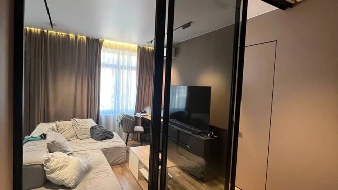 Межкомнатная перегородка Savo Home, с прозрачным стеклом, в спальню, Арт.0052-02