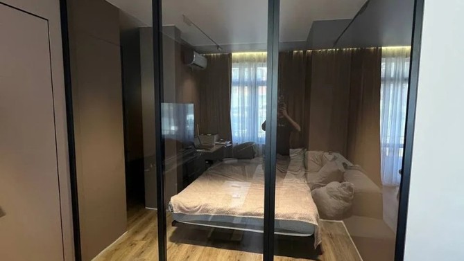 Межкомнатная перегородка Savo Home, с прозрачным стеклом, в спальню, Арт.0052-03