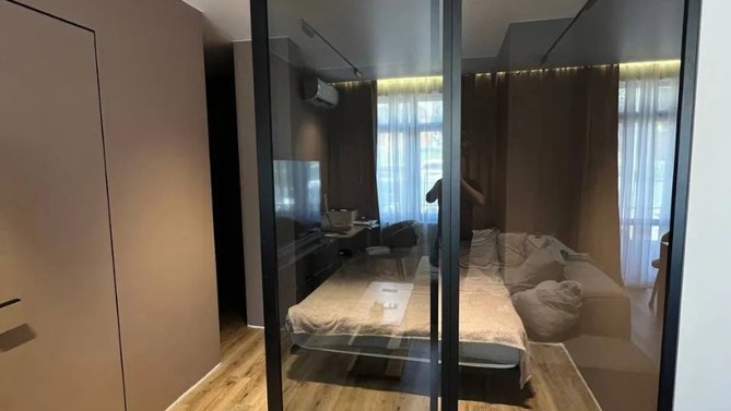 Межкомнатная перегородка Savo Home, с прозрачным стеклом, в спальню, Арт.0052-04