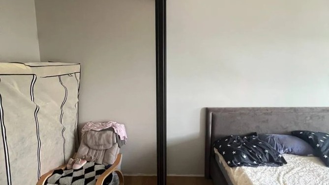 Статичная перегородка Rubica, с матовым стеклом, в комнату, Арт.0062-03