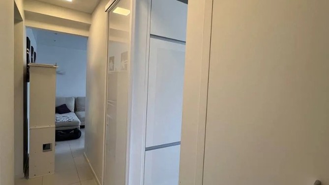 Подвесная дверь Enli, с доводчиком в гардеробную, Арт.0068-04