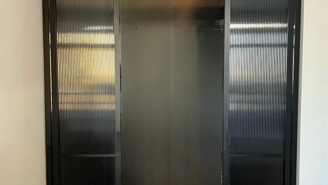 Перегородка Design Interior Decor, с прозрачным стеклом, на балкон, Арт.0110-01