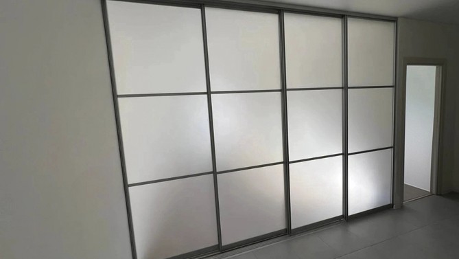 Межкомнатная перегородка Imodern, с матовым стеклом, в спальню, Арт.0138-02