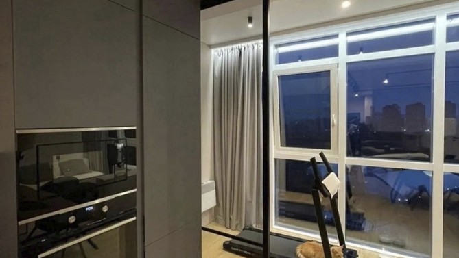 Статичная перегородка Place Freedom, с прозрачным стеклом, в комнату, Арт.0353-04