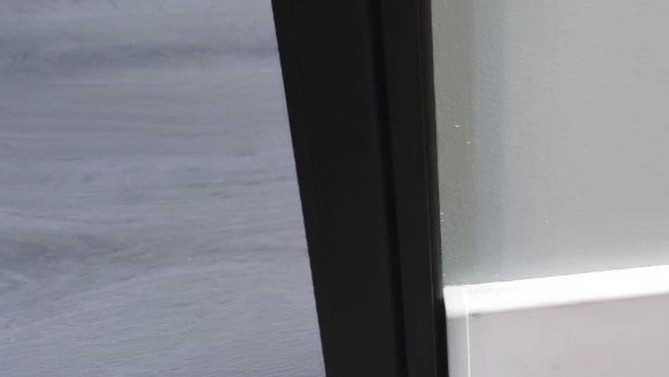 Межкомнатная перегородка Luhtein, с прозрачным стеклом, с доводчиком в комнату, Арт.0468-04