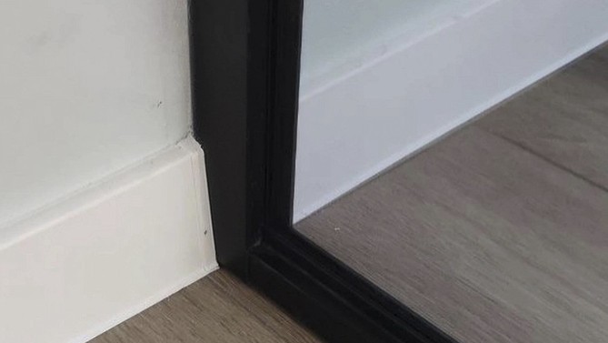 Межкомнатная перегородка Luhtein, с прозрачным стеклом, с доводчиком в комнату, Арт.0468-07